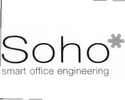 Sinal da marca SOHO SMART OFFICE ENGINEERING
