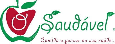 Sinal da marca SAUDÁVEL COMIDA A PENSAR NA SUA SAÚDE...