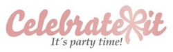 Sinal da marca CELEBRATE IT - IT'S PARTY TIME!