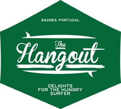 Sinal da marca THE HANGOUT DELIGHTS FOR THE HUNGRY SURFER