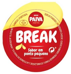 Sinal da marca QUEIJO PAIVA BREAK SABOR EM PONTO PEQUENO