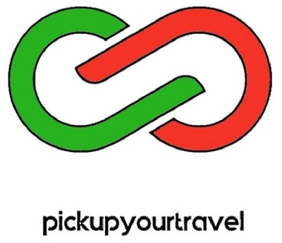 Sinal da marca PICKUPYOURTRAVEL