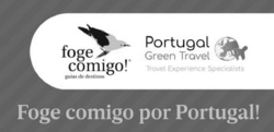 Sinal da marca FOGE COMIGO! GUIAS DE DESTINOS. PORTUGAL GREEN TRAVEL. TRAVEL EXPERIENCE SPECIALISTS. FOGE COMIGO POR PORTUGAL