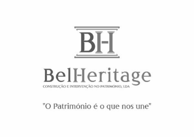 Sinal da marca BEL HERITAGE CONTRUÇÃO E INTERVENÇÃO NO PATRIMÓNIO, LDA  O PATRIMÓNIO É O QUE NOS UNE  BH