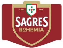 Sinal da marca DESDE 1940 SAGRES BOHEMIA