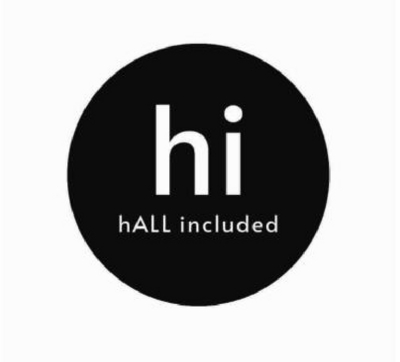 Sinal da marca HI HALL INCLUDED