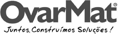 Sinal da marca OVARMAT JUNTOS, CONSTRUÍMOS SOLUÇÕES