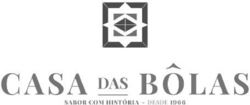 Sinal da marca CASA DAS BÔLAS - SABOR COM HISTÓRIA - DESDE 1966